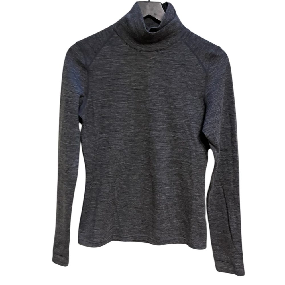 Woolskins grey turtleneck merino wool top size medium